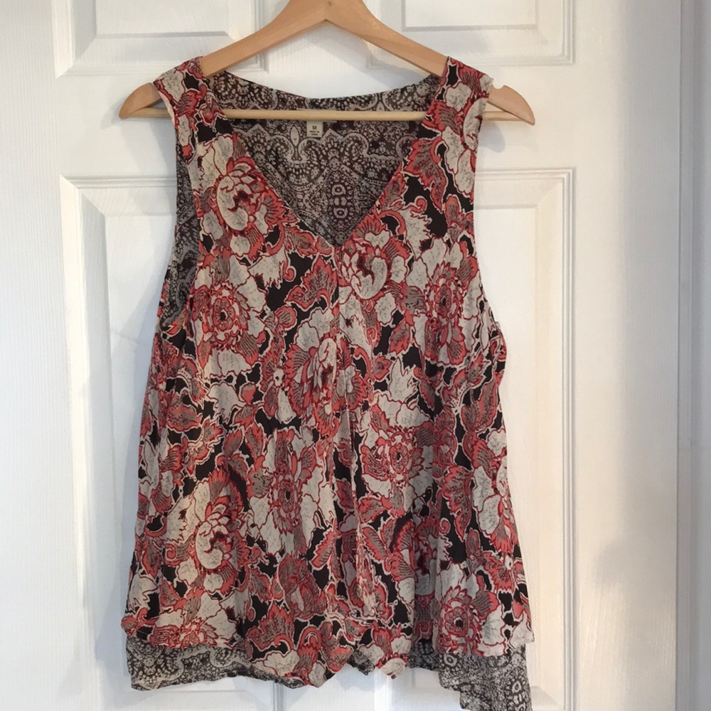 Lucky Brand 100% silk sleeveless top
